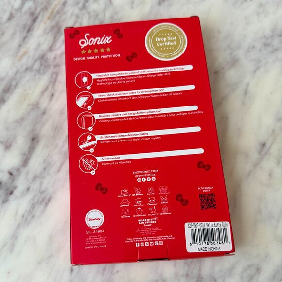 🎀 SONIX Hello Kitty Grid Case for iPhone 17 Pro w/ MagSafe PINK - Picture 3 of 3